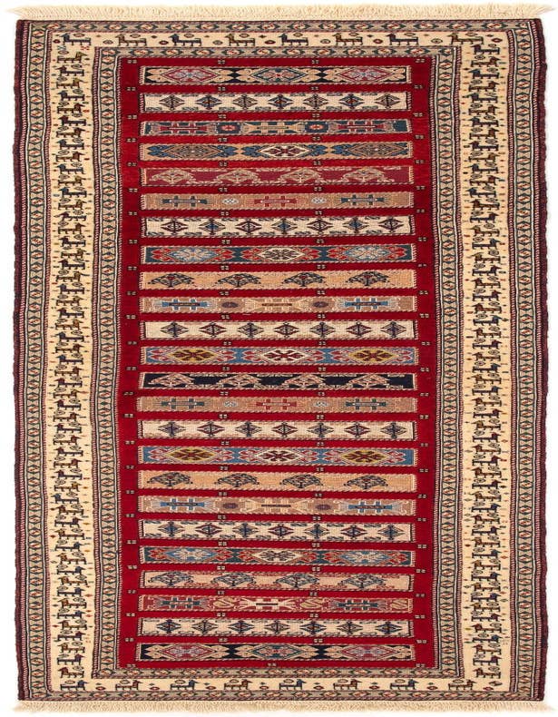 Detail image of 2' 9 x 9' 6 Sumak Kilim Runner Rug
