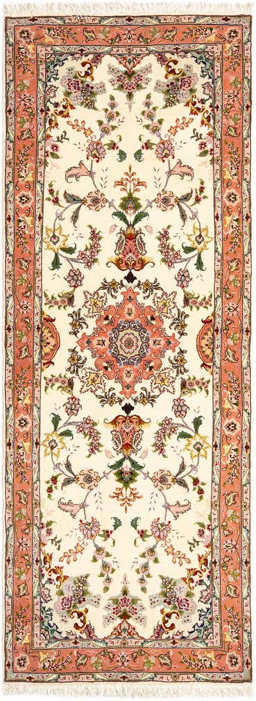 2' 8 x 7' 3 Tabriz Runner Rug