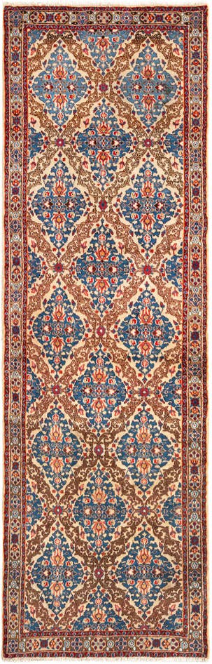 Detail image of 3' 3 x 9' 11 Tabriz Wool Runner Rug
