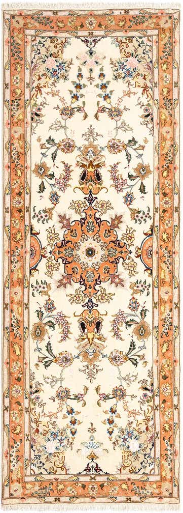 2' 7 x 7' 2 Tabriz Runner Rug