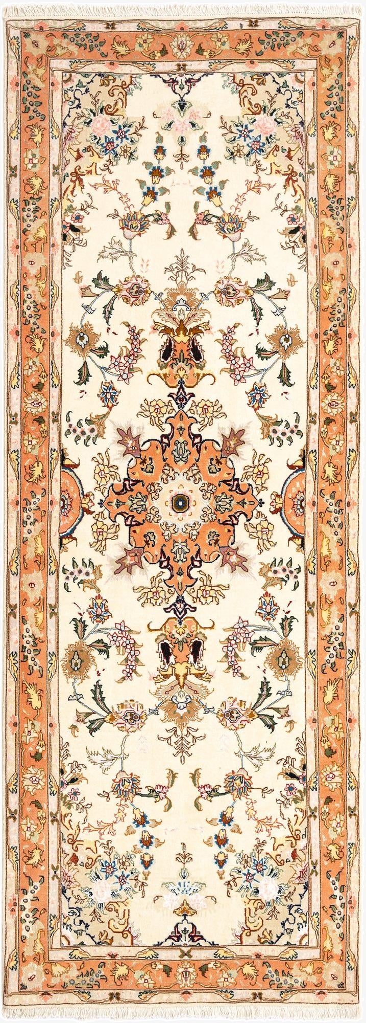 2' 7 x 7' 2 Tabriz Runner Rug