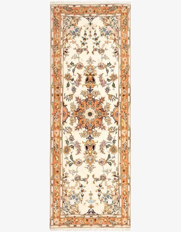 2' 7 x 7' 2 Tabriz Runner Rug