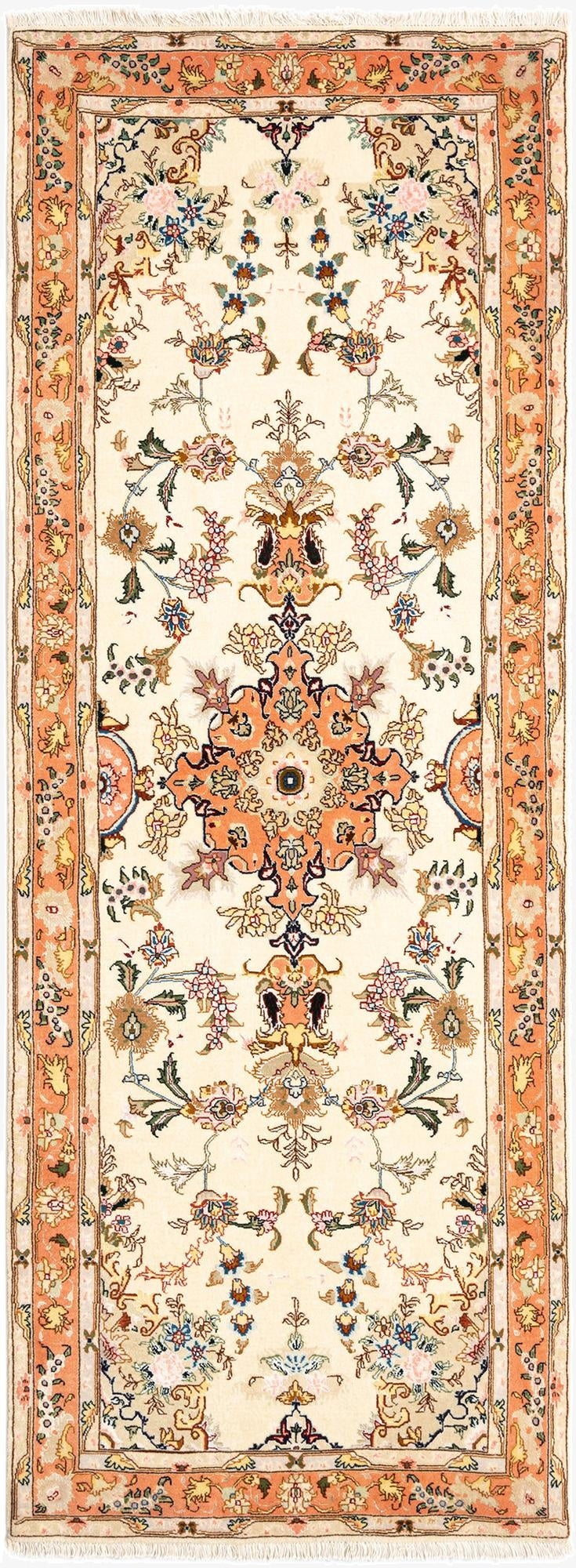 2' 7 x 7' 2 Tabriz Runner Rug