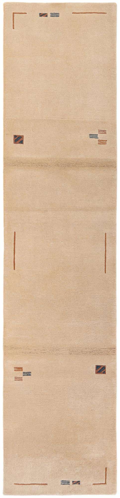 2' 7 x 11' 6 Hand Knotted Tibet Wool Runner Rug