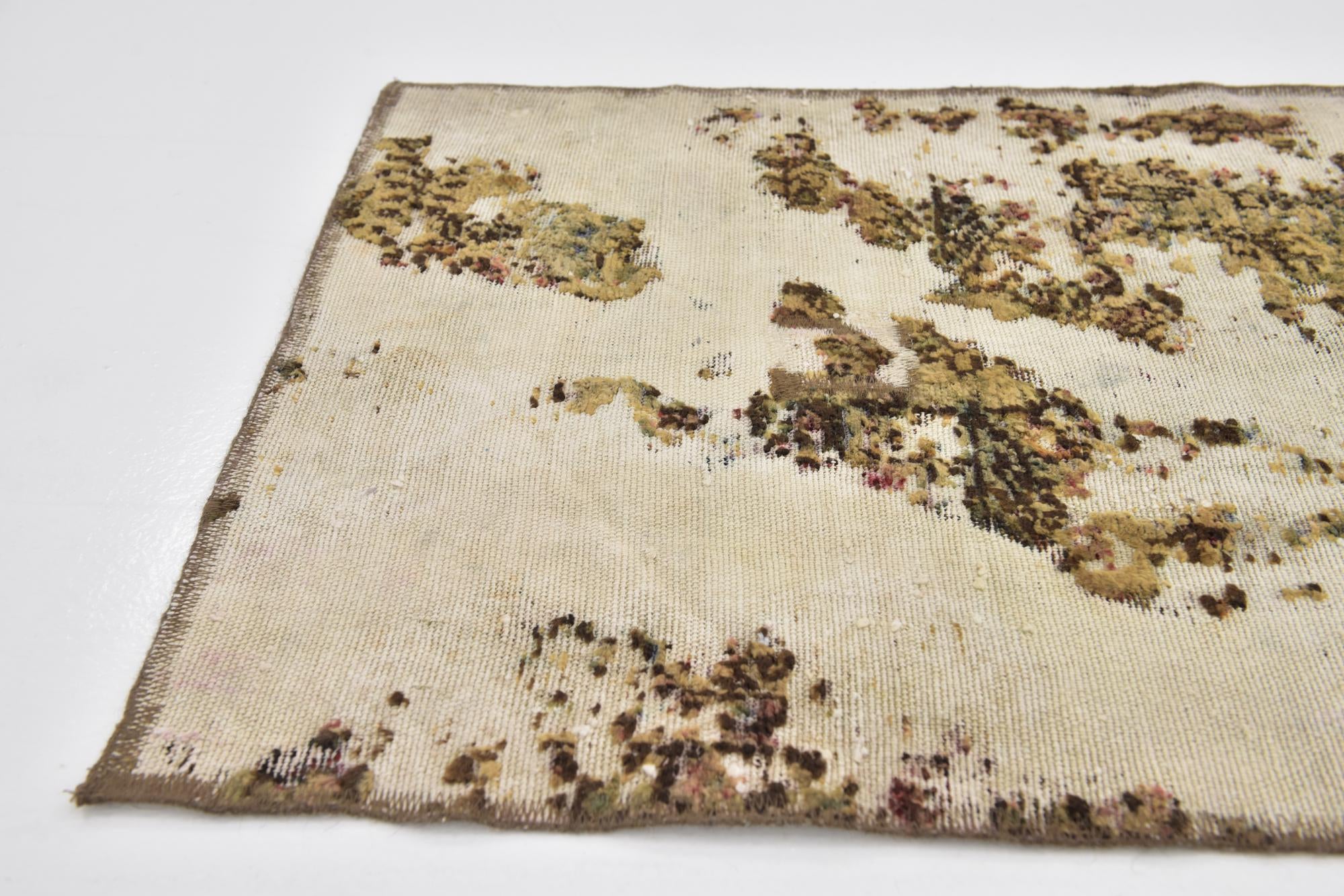 2' 4 x 12' 4 Hand Knotted Ultra Vintage Persian Wool Runner Rug