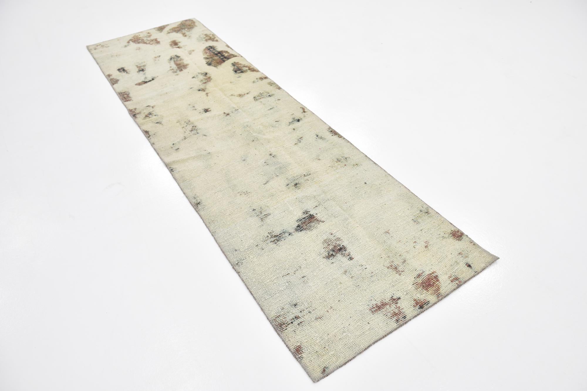 2' 6 x 8' 7 Hand Knotted Ultra Vintage Persian Wool Runner Rug