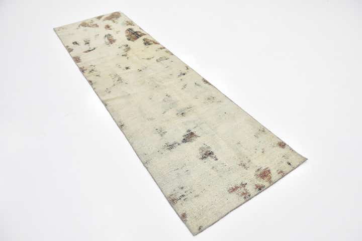 2' 6 x 8' 7 Hand Knotted Ultra Vintage Persian Wool Runner Rug