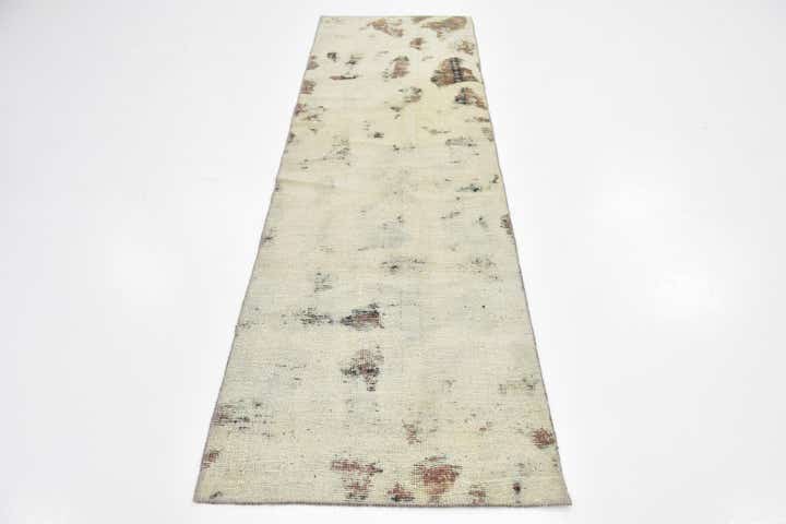 2' 6 x 8' 7 Hand Knotted Ultra Vintage Persian Wool Runner Rug