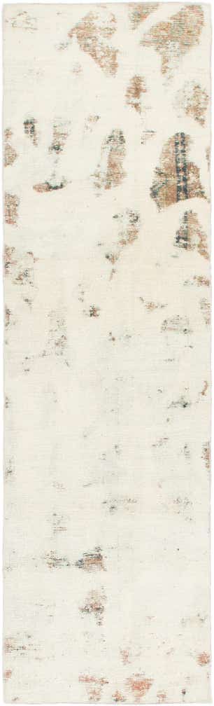 2' 6 x 8' 7 Hand Knotted Ultra Vintage Persian Wool Runner Rug