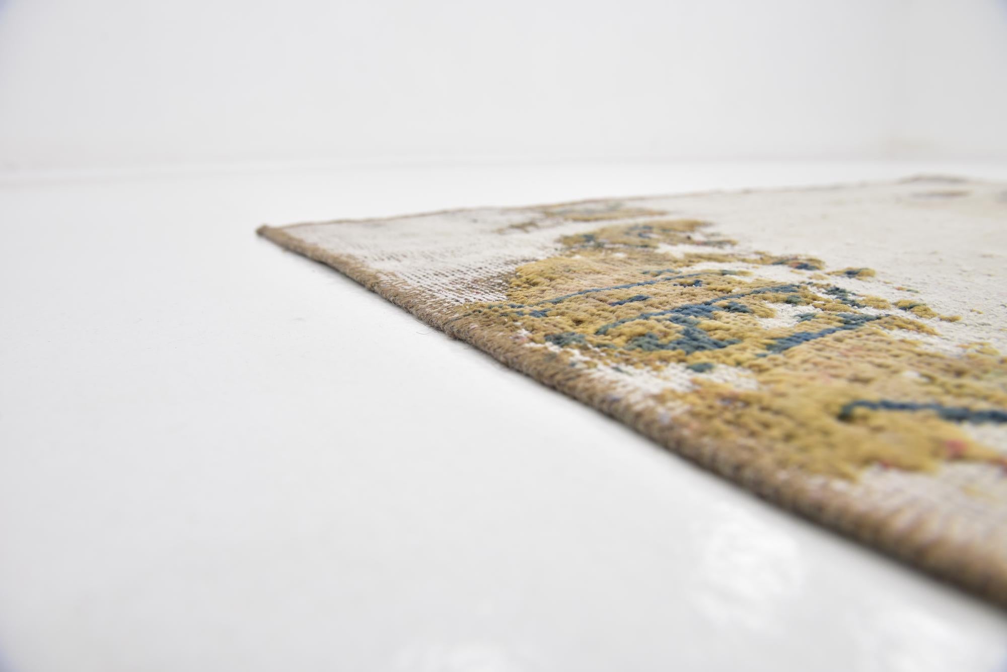 3' 9 x 9' Hand Knotted Ultra Vintage Persian Wool Runner Rug