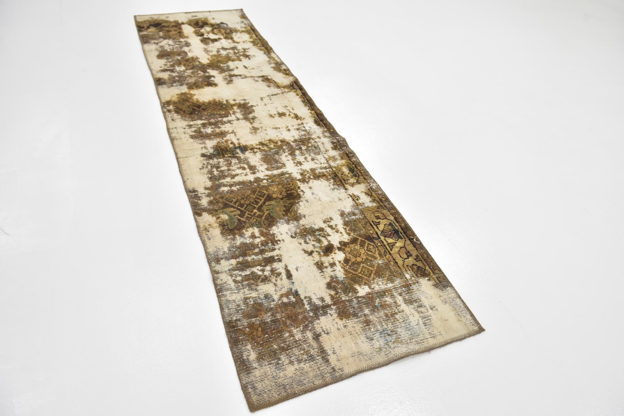 2' 5 x 8' 10 Hand Knotted Ultra Vintage Persian Wool Runner Rug