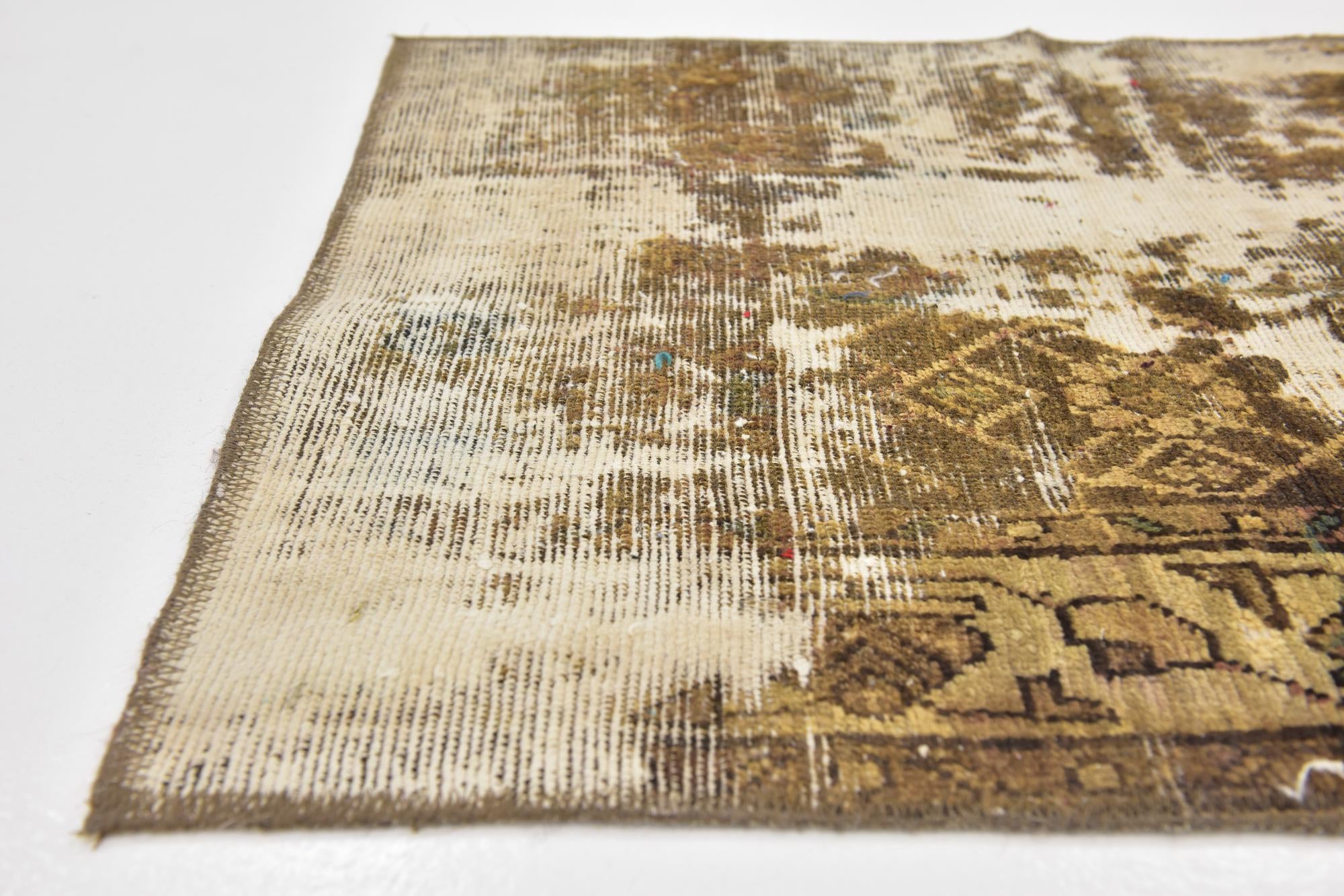 2' 5 x 8' 10 Hand Knotted Ultra Vintage Persian Wool Runner Rug