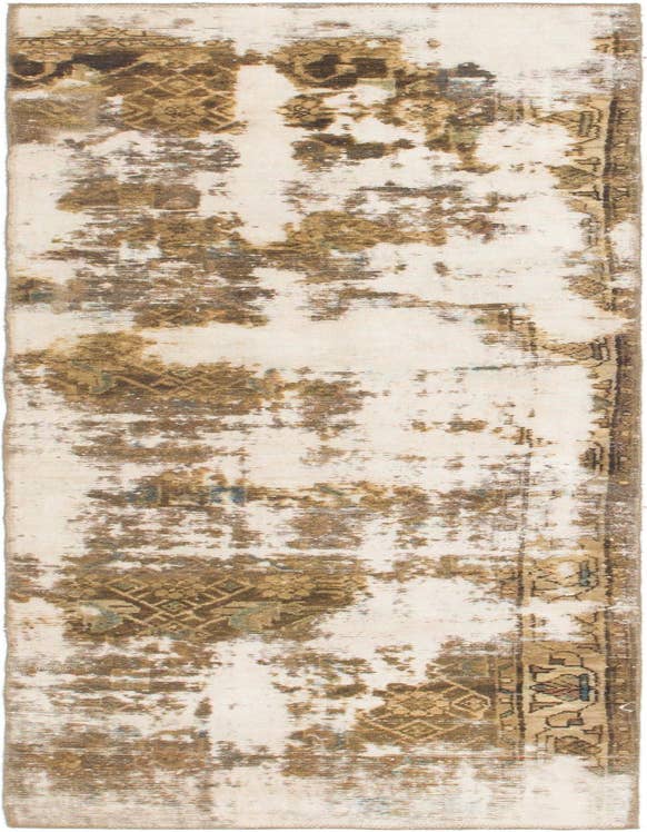 Detail image of 2' 5 x 8' 10 Hand Knotted Ultra Vintage Persian Wool Runner Rug