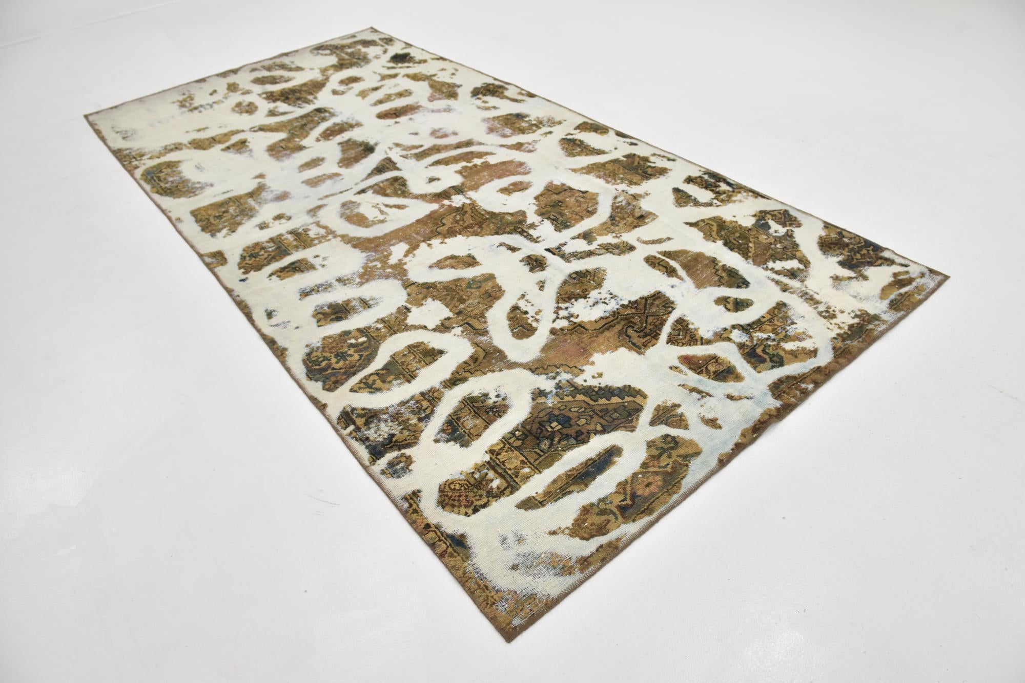5' 5 x 11' Hand Knotted Ultra Vintage Persian Wool Runner Rug