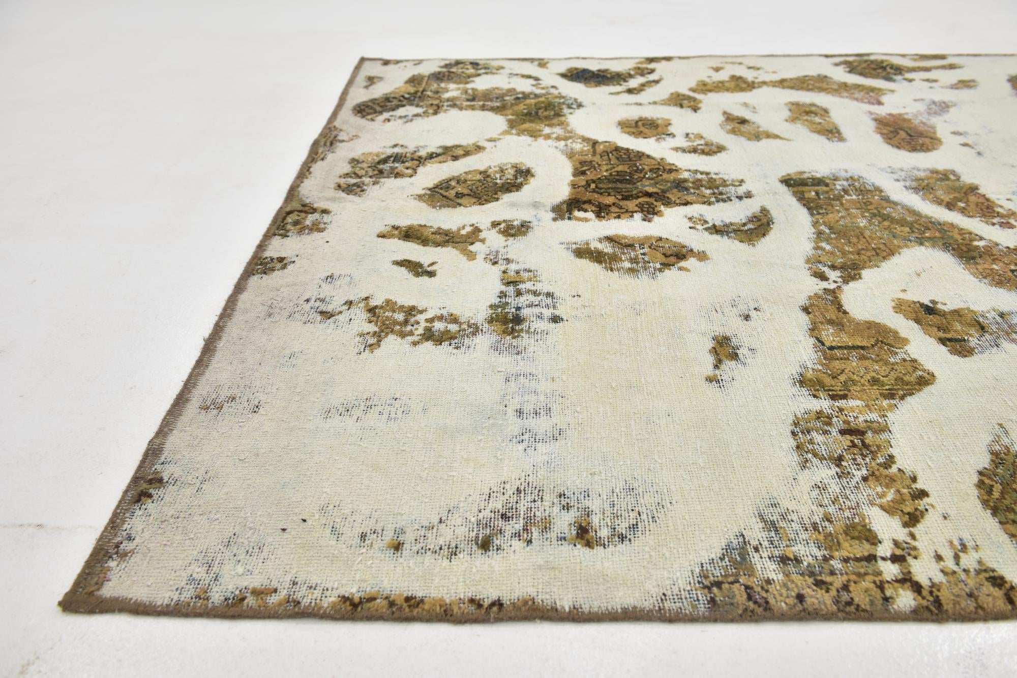 5' 5 x 11' Hand Knotted Ultra Vintage Persian Wool Runner Rug