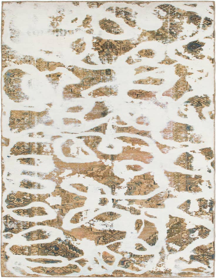 Detail image of 5' 5 x 11' Hand Knotted Ultra Vintage Persian Wool Runner Rug