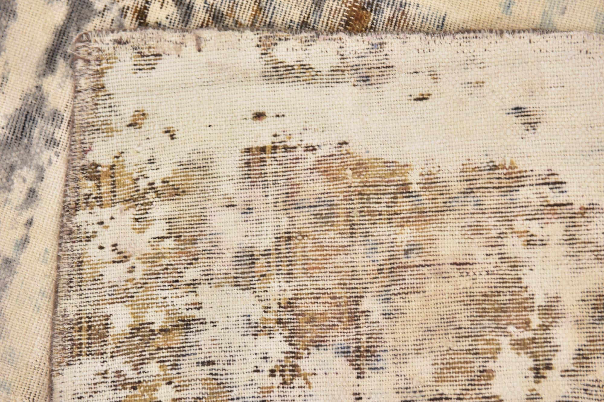 3' 7 x 9' 4 Hand Knotted Ultra Vintage Persian Wool Runner Rug