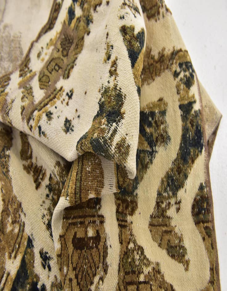 Detail image of 2' 9 x 9' 6  Hand Knotted Ultra Vintage Persian Wool Runner Rug