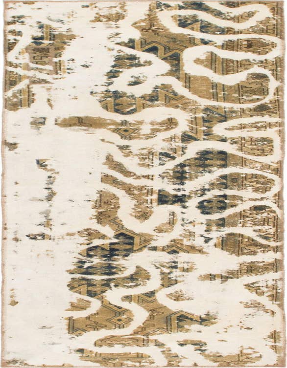 Detail image of 2' 9 x 9' 6 Hand Knotted Ultra Vintage Persian Wool Runner Rug