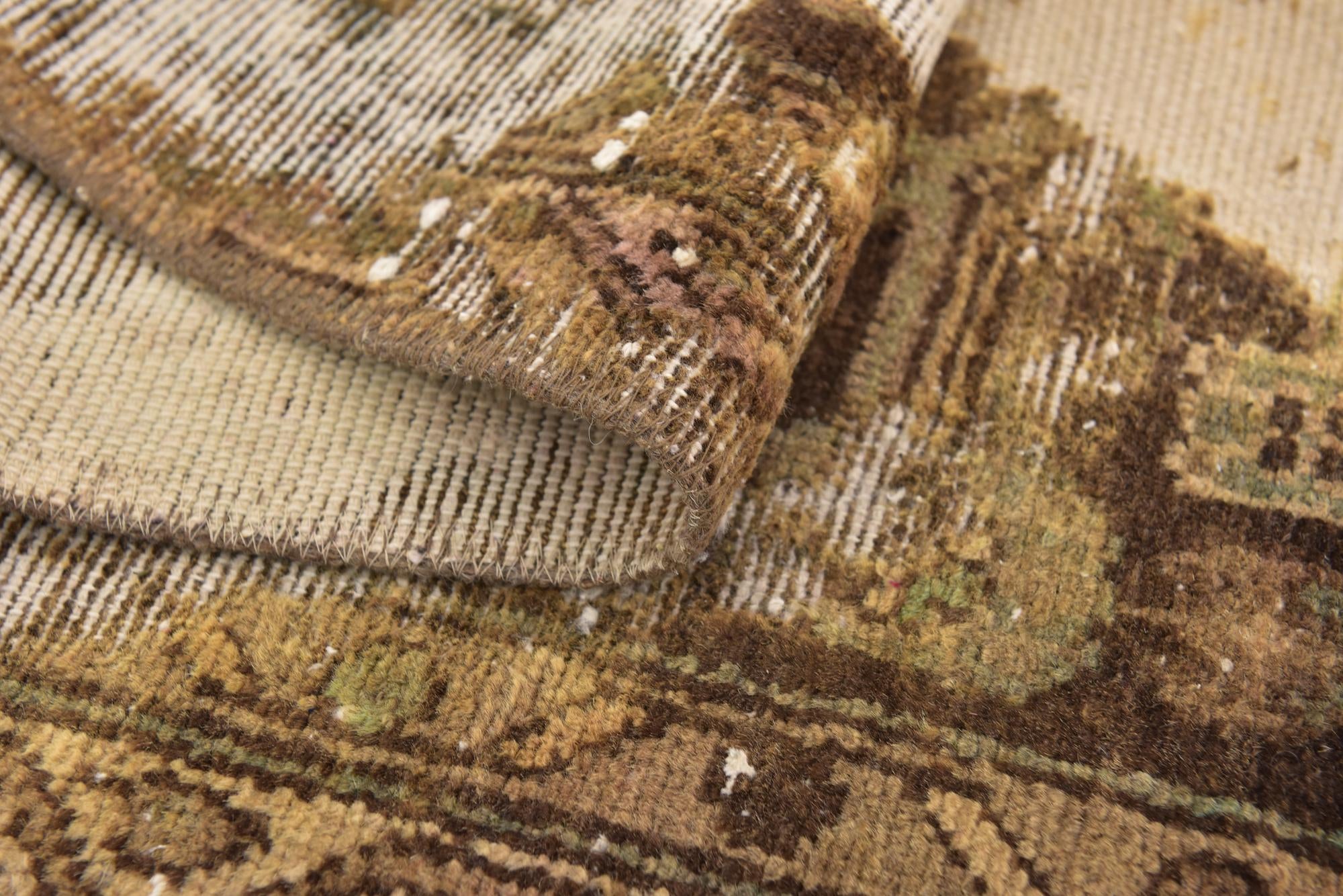 2' 10 x 9' 4 Hand Knotted Ultra Vintage Persian Wool Runner Rug