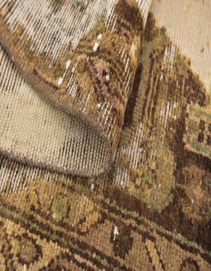 Detail image of 2' 10 x 9' 4  Hand Knotted Ultra Vintage Persian Wool Runner Rug