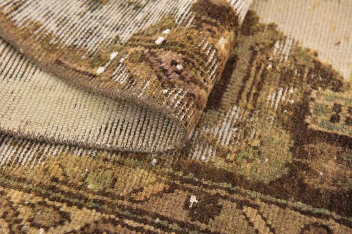 2' 10 x 9' 4 Hand Knotted Ultra Vintage Persian Wool Runner Rug