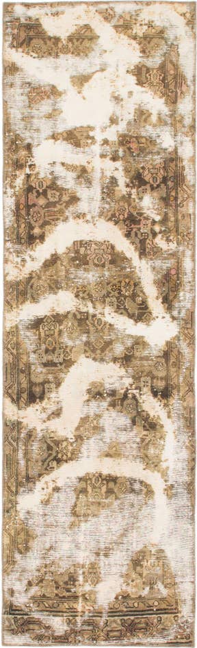 Detail image of 2' 10 x 9' 4 Hand Knotted Ultra Vintage Persian Wool Runner Rug