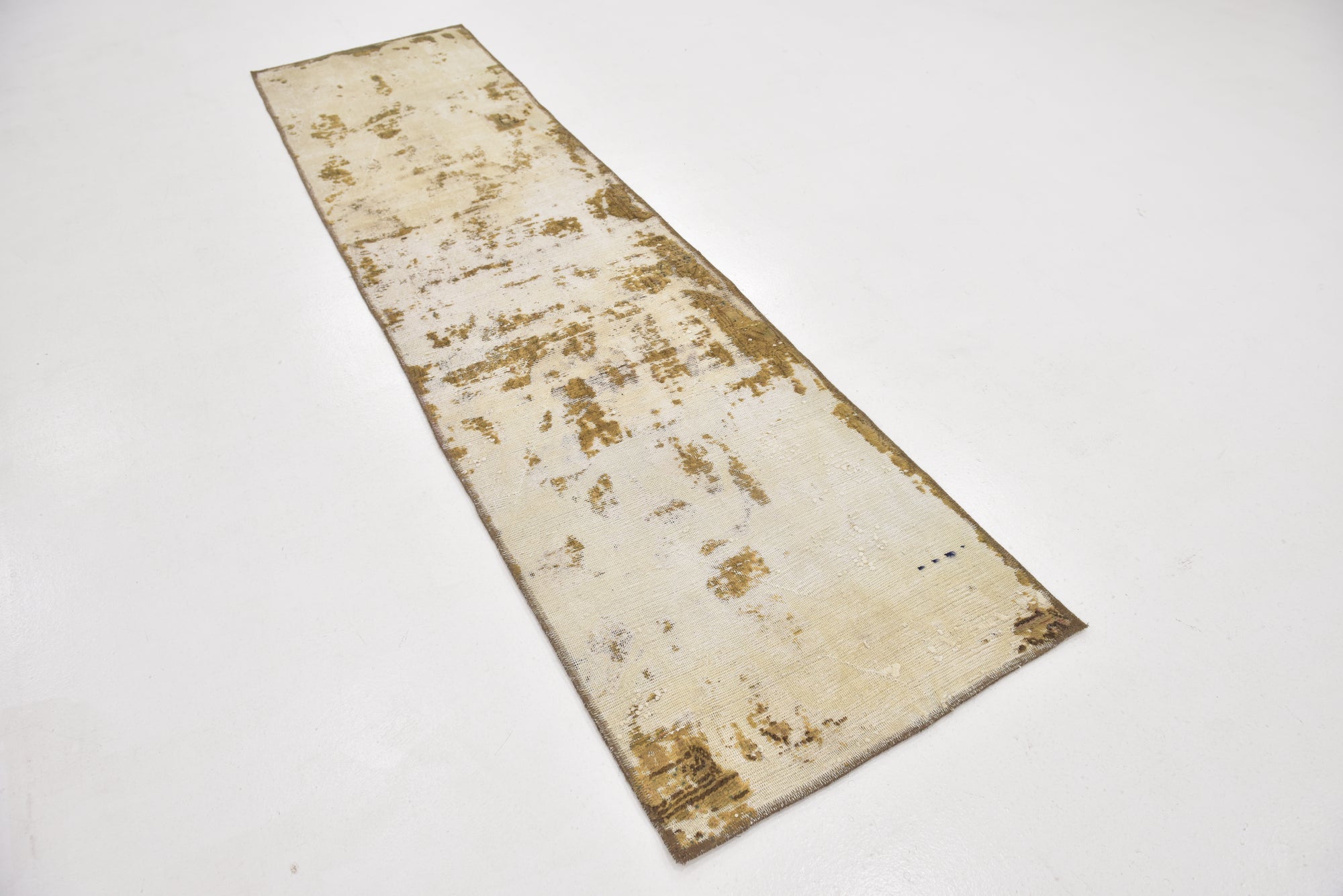 2' 6 x 9' 8 Hand Knotted Ultra Vintage Persian Wool Runner Rug