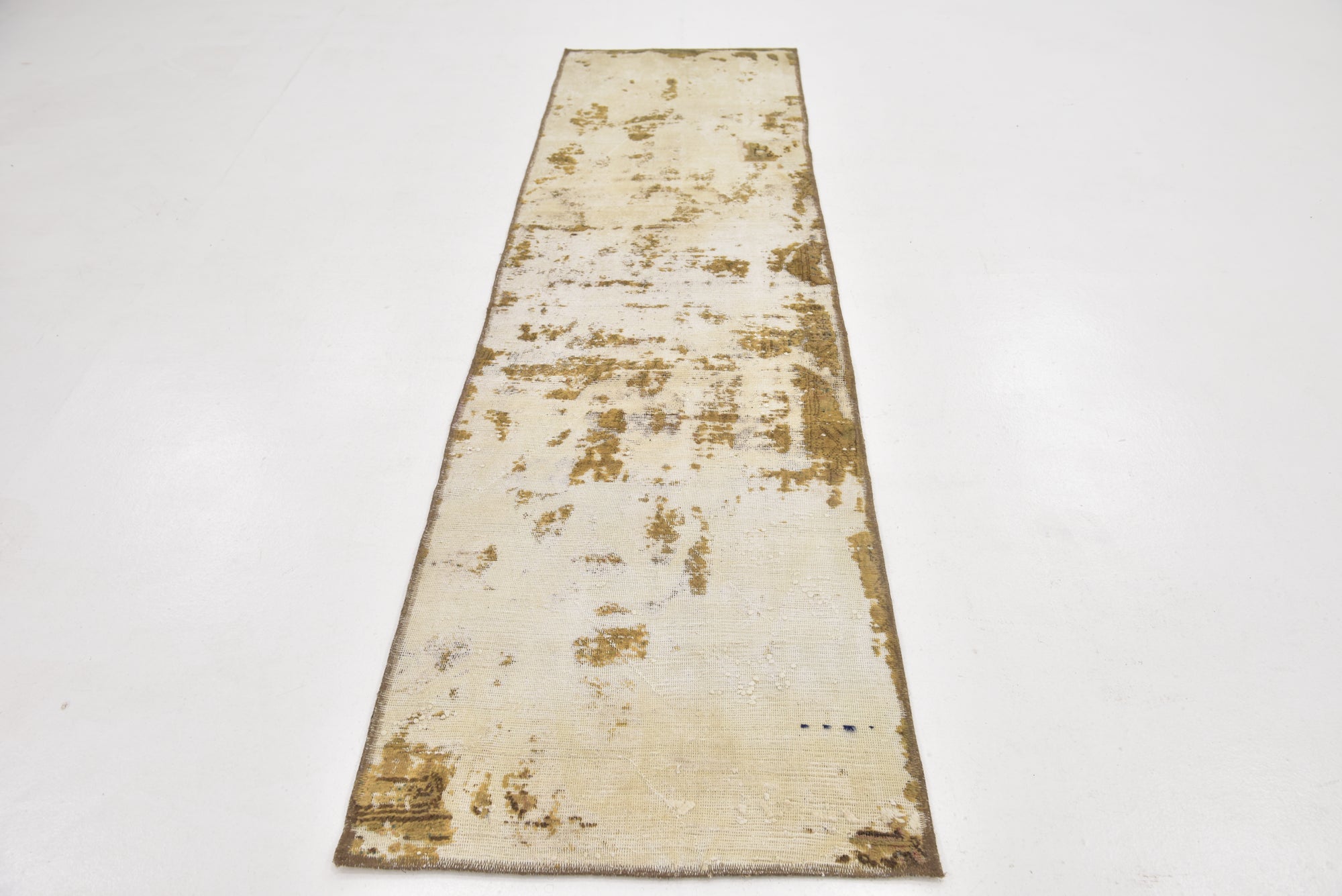 2' 6 x 9' 8 Hand Knotted Ultra Vintage Persian Wool Runner Rug
