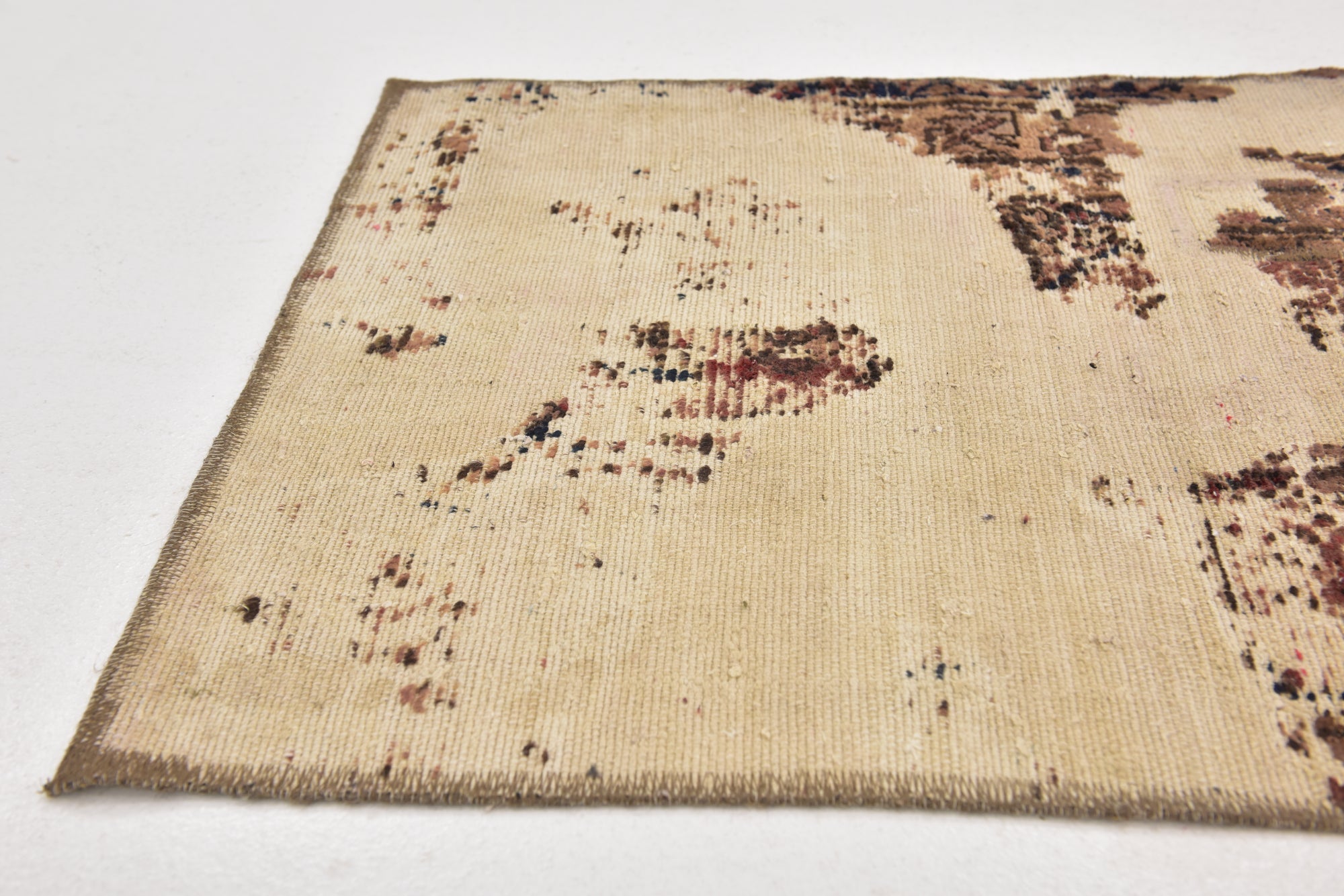 2' 6 x 9' Hand Knotted Ultra Vintage Persian Wool Runner Rug