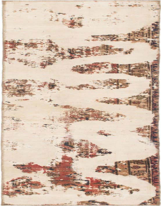 Detail image of 2' 6 x 9' Hand Knotted Ultra Vintage Persian Wool Runner Rug