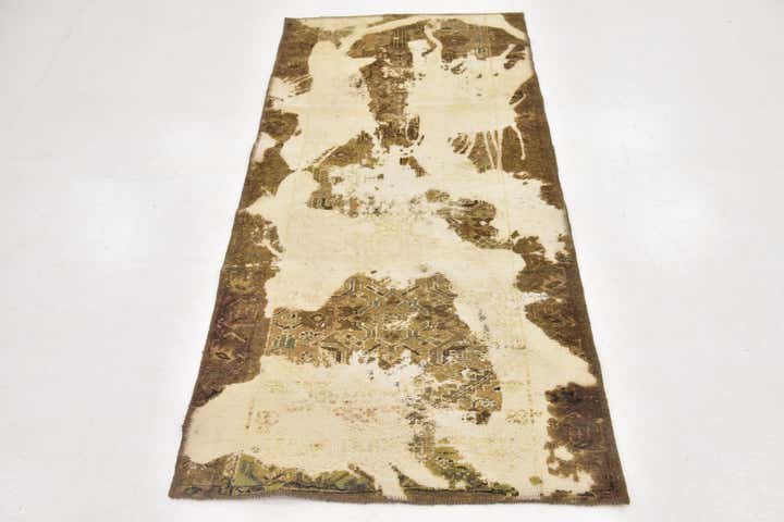 3' x 6' Hand Knotted Ultra Vintage Persian Wool Runner Rug