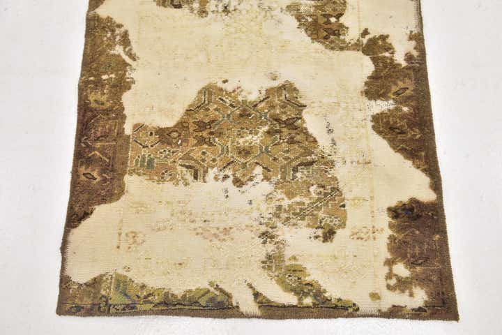 3' x 6' Hand Knotted Ultra Vintage Persian Wool Runner Rug