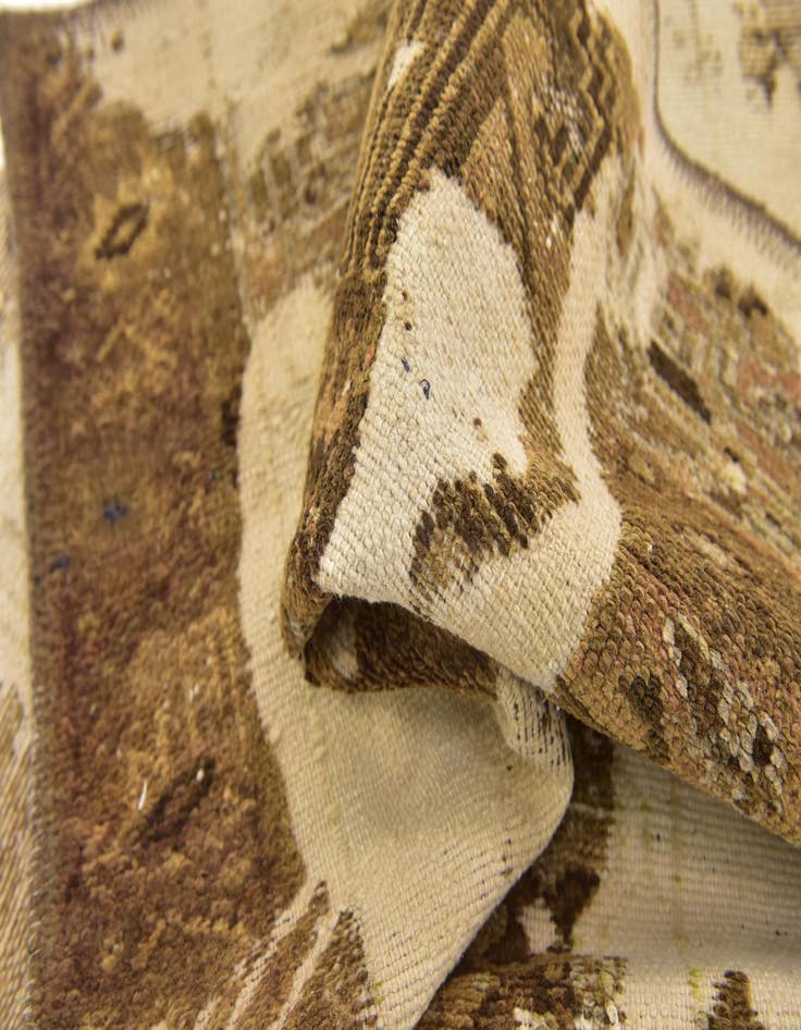 Detail image of 3' x 6'  Hand Knotted Ultra Vintage Persian Wool Runner Rug