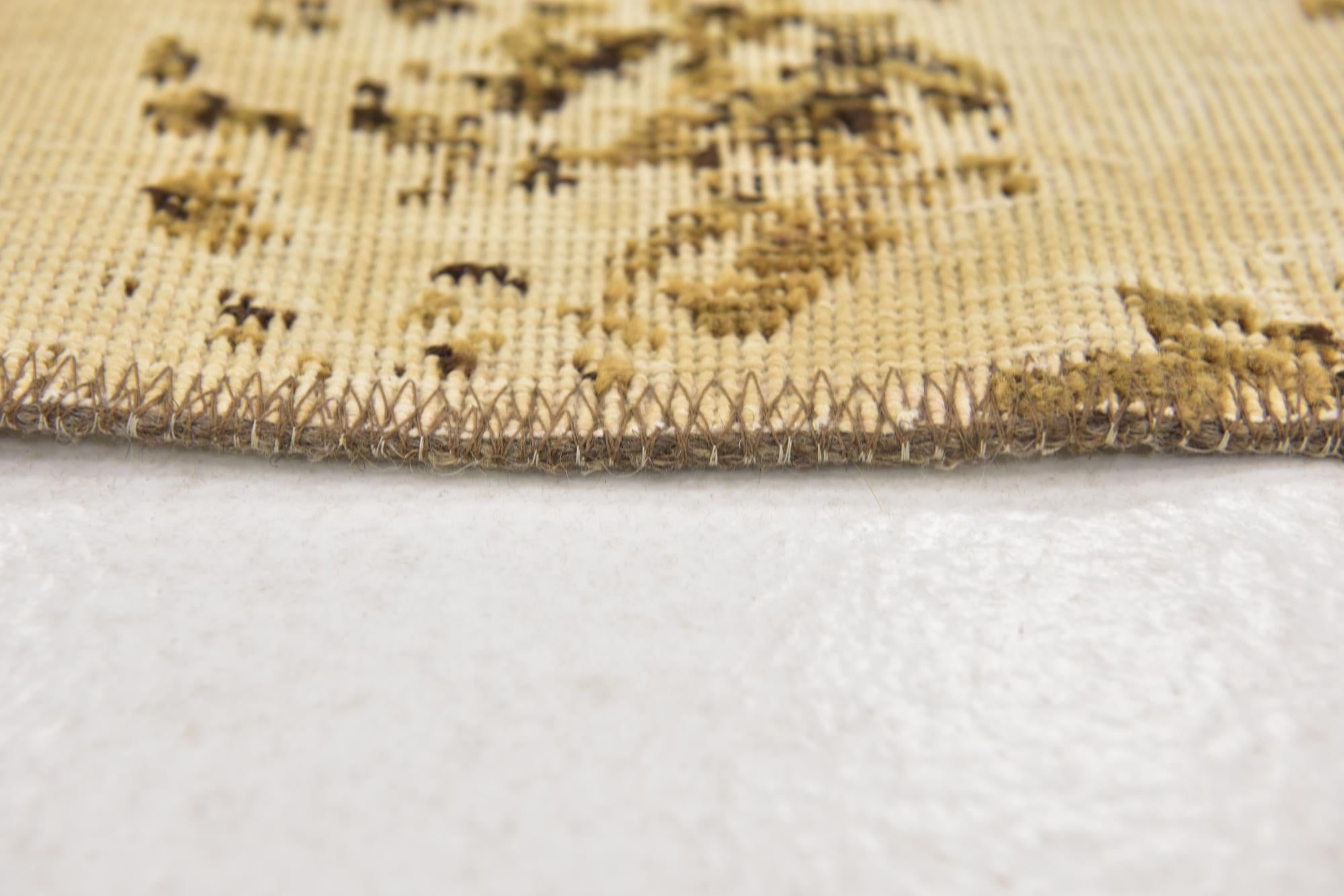 2' 6 x 6' 10 Hand Knotted Ultra Vintage Persian Wool Runner Rug