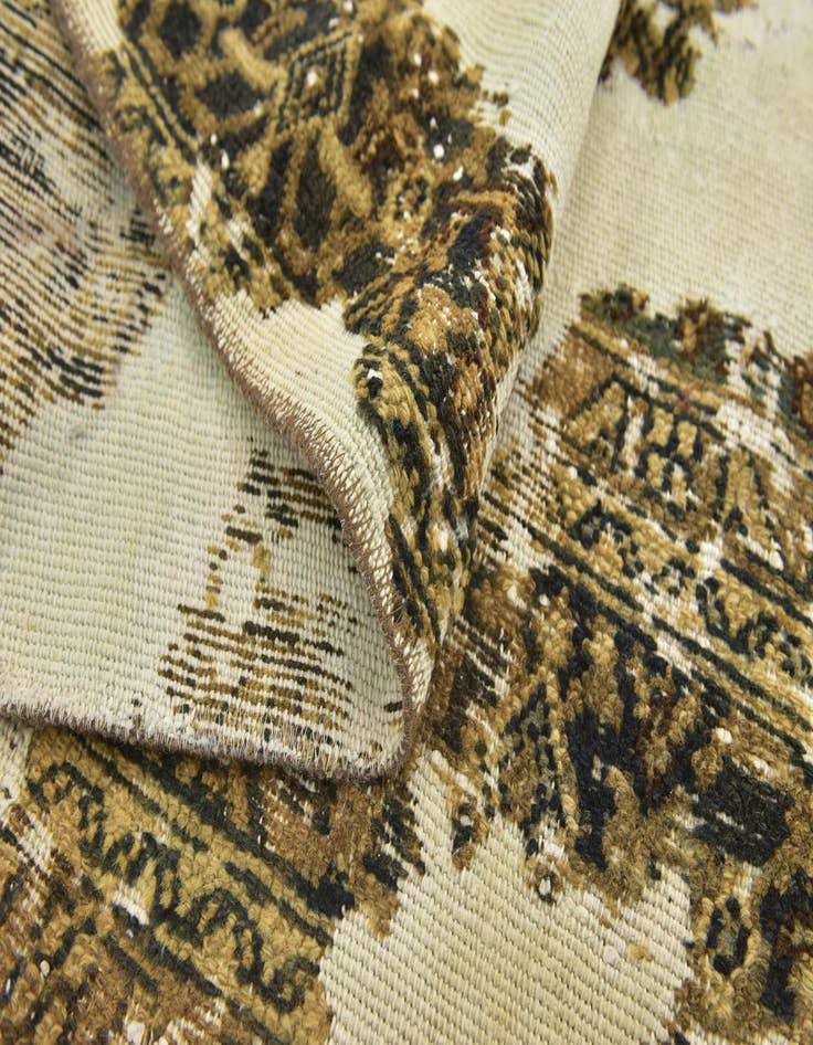 Detail image of 3' x 7'  Hand Knotted Ultra Vintage Persian Wool Runner Rug