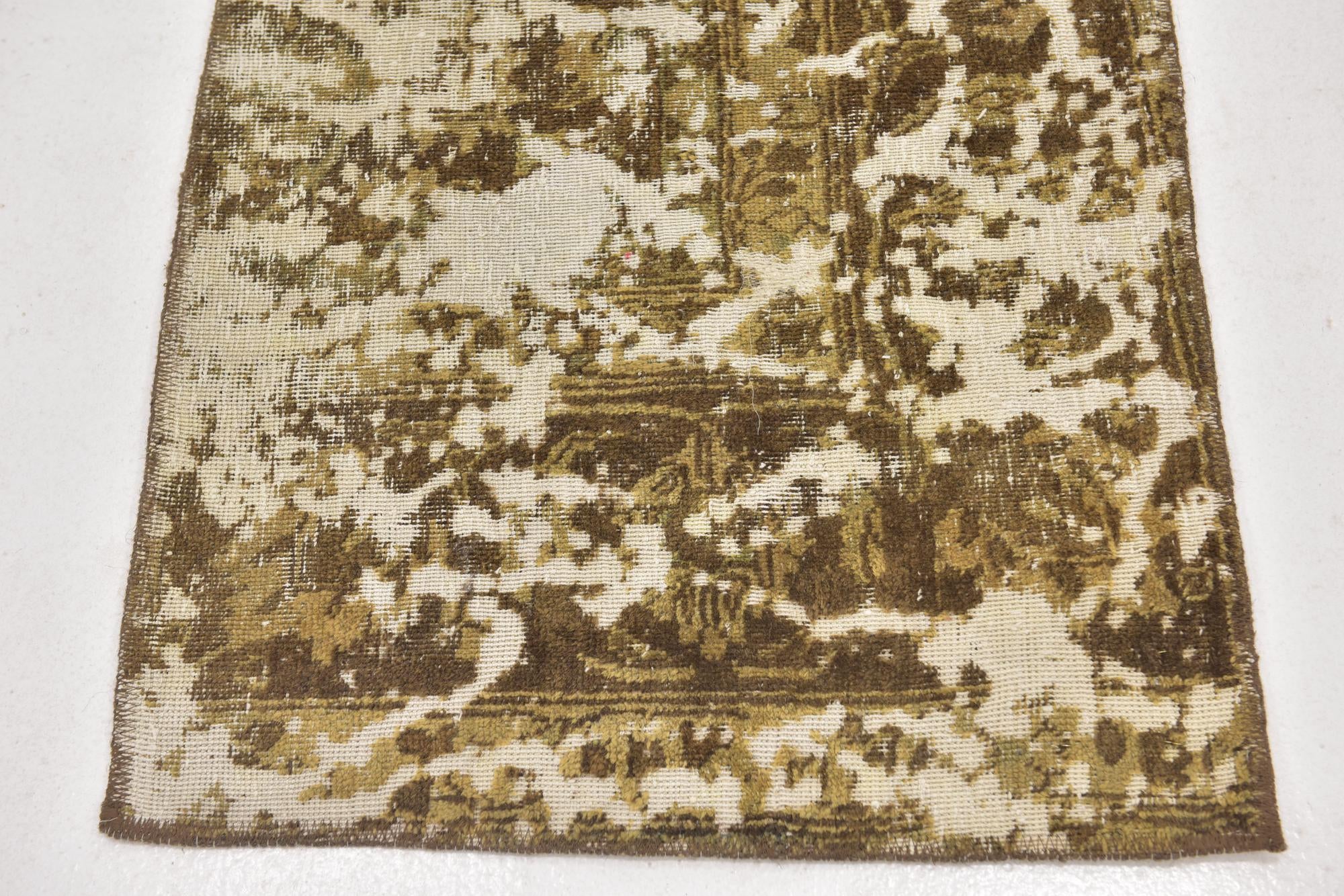 2' 4 x 8' 5 Hand Knotted Ultra Vintage Persian Wool Runner Rug