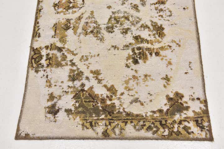 2' 7 x 9' Hand Knotted Ultra Vintage Persian Wool Runner Rug