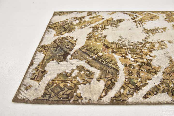 2' 7 x 9' Hand Knotted Ultra Vintage Persian Wool Runner Rug