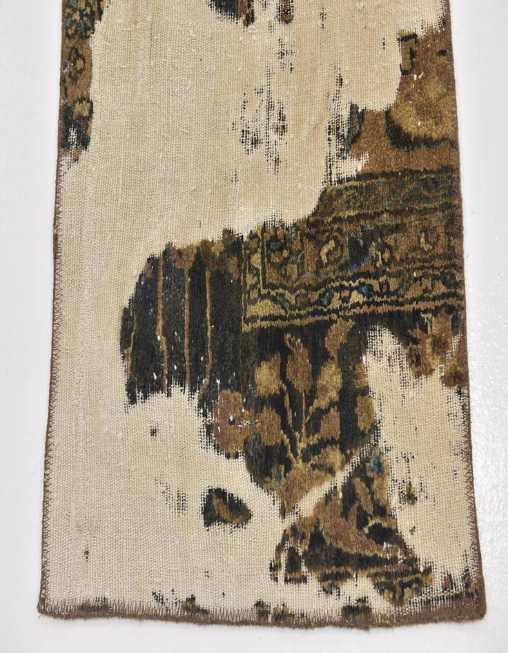 Detail image of 2' x 9' 10  Hand Knotted Ultra Vintage Persian Wool Runner Rug