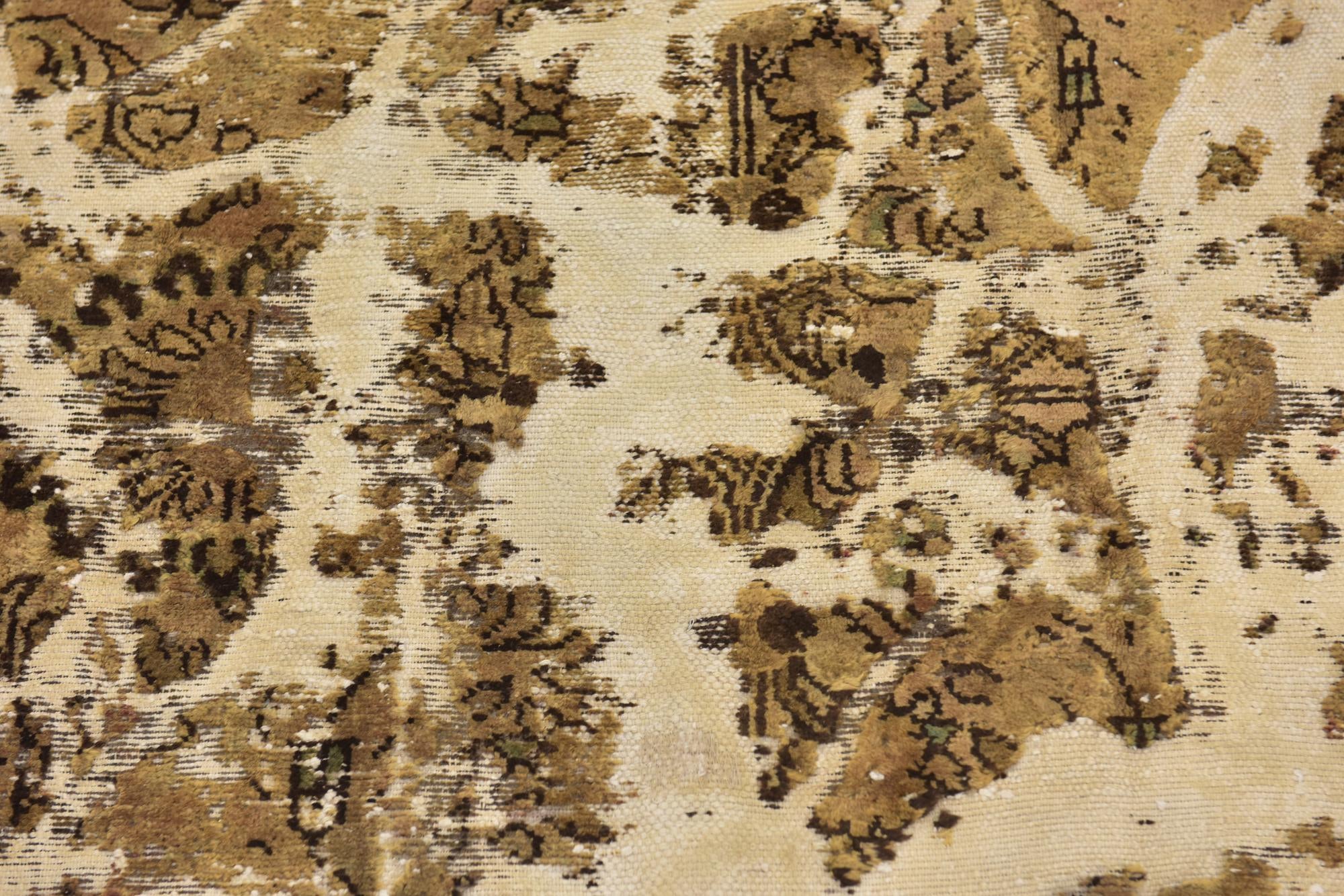 4' 6 x 7' 6 Hand Knotted Ultra Vintage Persian Wool Runner Rug