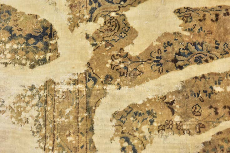 Detail image of 3' x 6' Hand Knotted Ultra Vintage Persian Wool Runner Rug