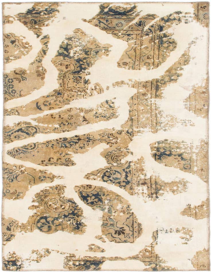 Detail image of 3' x 6' Hand Knotted Ultra Vintage Persian Wool Runner Rug