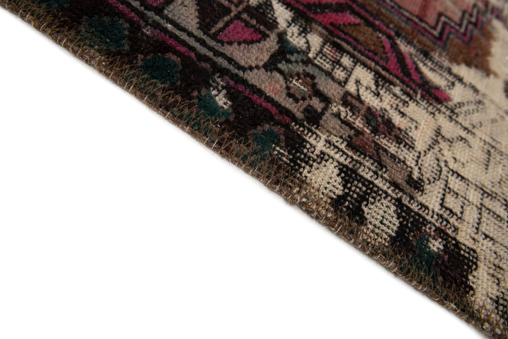 3' x 6' Hand Knotted Ultra Vintage Persian Wool Runner Rug
