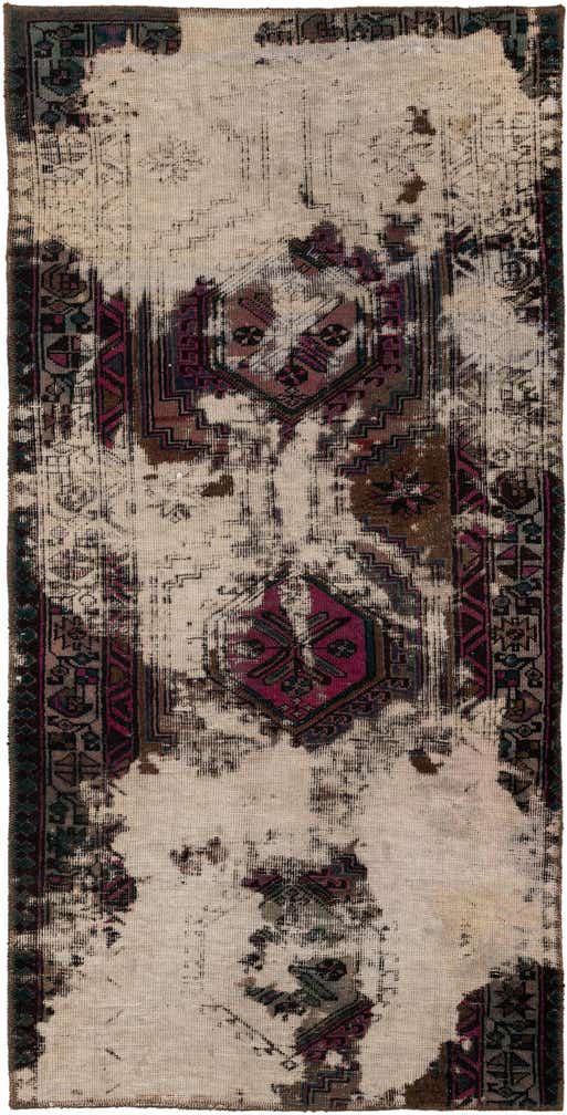3' x 6' Hand Knotted Ultra Vintage Persian Wool Runner Rug