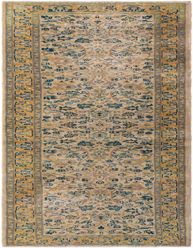 Primary image 2' 7 x 8' 4  Hand Knotted Ultra Vintage Persian Wool Runner Rug
