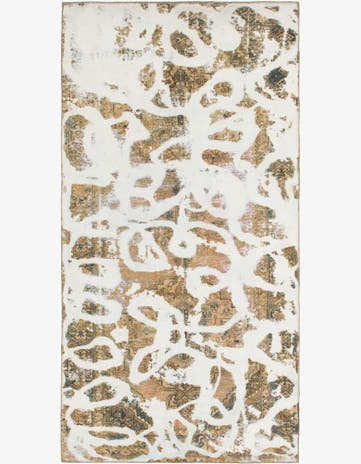 5' 5 x 11' Hand Knotted Ultra Vintage Persian Wool Runner Rug