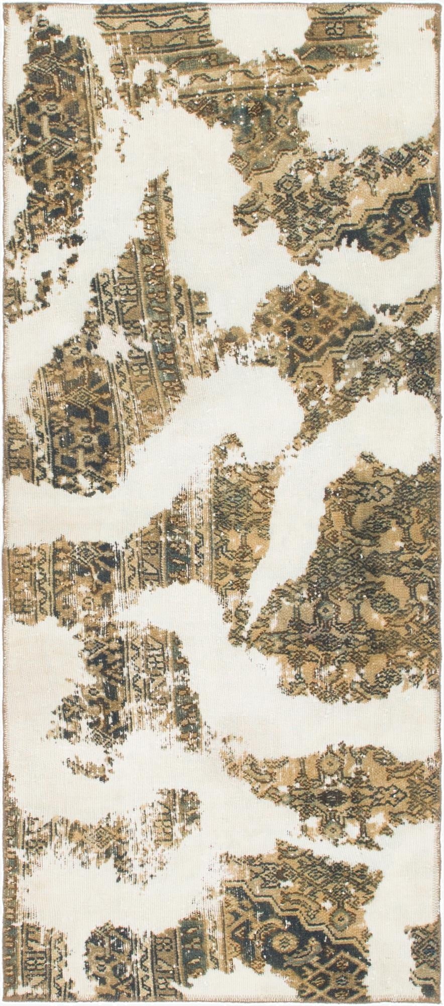 3' x 7'  Hand Knotted Ultra Vintage Persian Wool Runner Rug