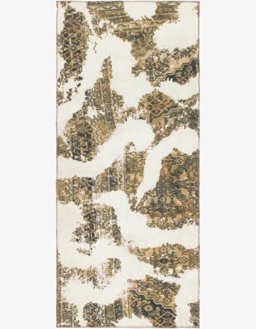 3' x 7' Hand Knotted Ultra Vintage Persian Wool Runner Rug