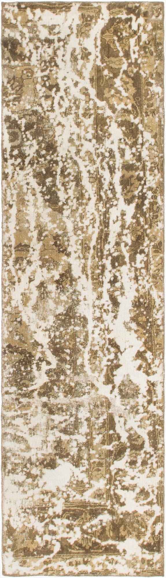 2' 4 x 8' 5  Hand Knotted Ultra Vintage Persian Wool Runner Rug